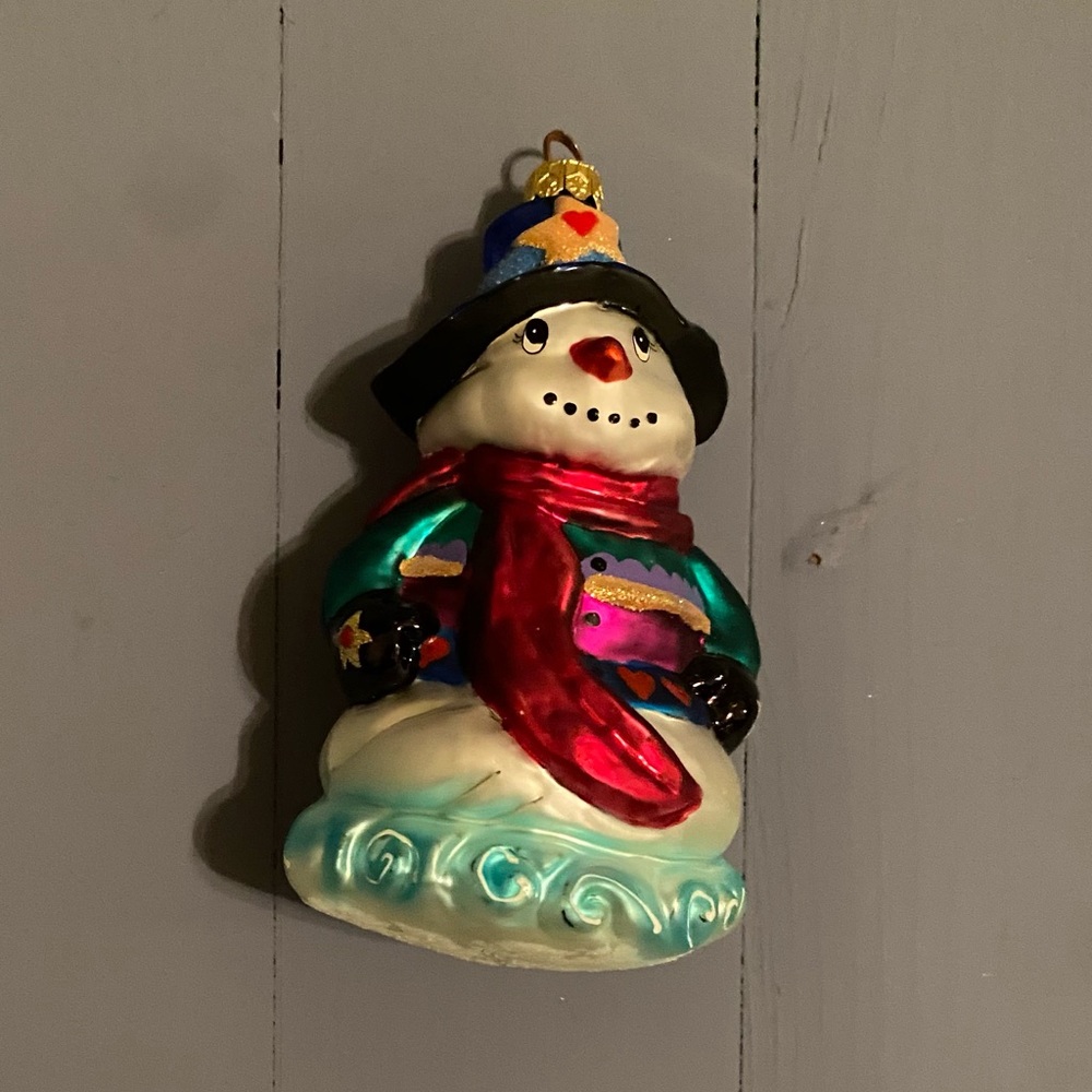 Christopher Radko snowman ornament